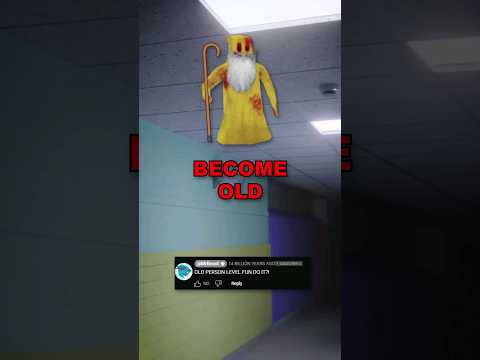 👴WHAT if an OLD PERSON enters LEVEL FUN?! - BACKROOMS 🔑🚪 #shorts #backrooms