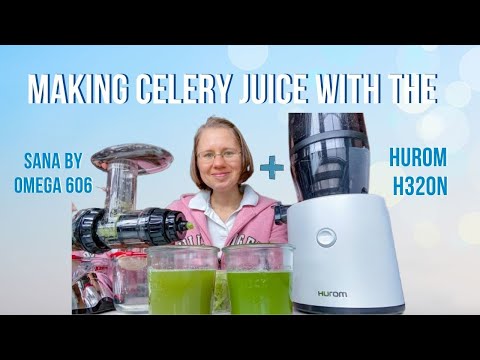 Celery Juice Comparison Hurom H320N vs. Omega NC900