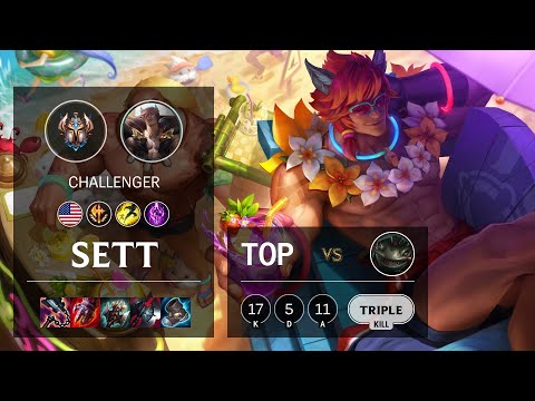 Sett Top vs Tahm Kench - NA Challenger Patch 11.15