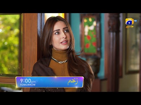 Zakham Episode 36 Promo | Sehar Khan | Aagha Ali | Tomorrow at 9:00 PM only on Har Pal Geo