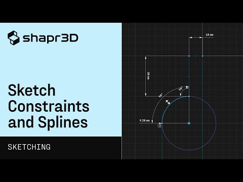 Sketch constraints and splines