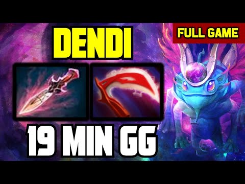Dendi Signature HERO Mid Puck vs Mars - End game in 19 minutes