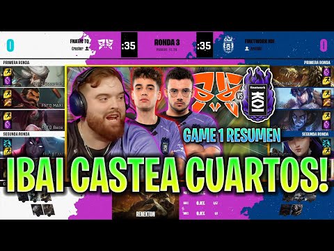 IBAI CASTEA CUARTOS DE KOI! | FNC TQ vs KOI Game 1 CUARTOS FINAL IBERIAN CUP 2022 LVP ESPAÑOL