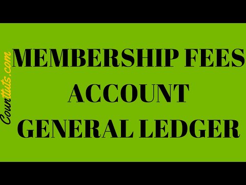 Membership Fees Account - General Ledger | Explained with Example