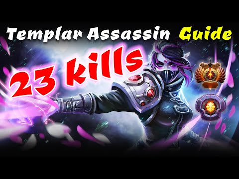 Dota 2 7.29C Templar Assassin guide solo mid full gameplay. Templar Assassin Aghanim's Shard.