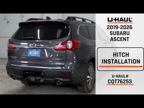 2019-2026 Subaru Ascent Trailer Hitch Installation | CQT76253