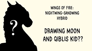 Wings of fire: Drawing Nightwing Sandwing Ocs!