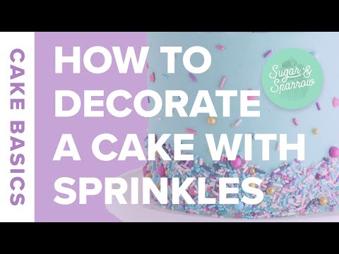 How to Decorate a Cake With Sprinkles