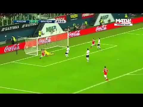 Russia 1 -2 France goli la Russia limefungwa na Fedor Smolov
