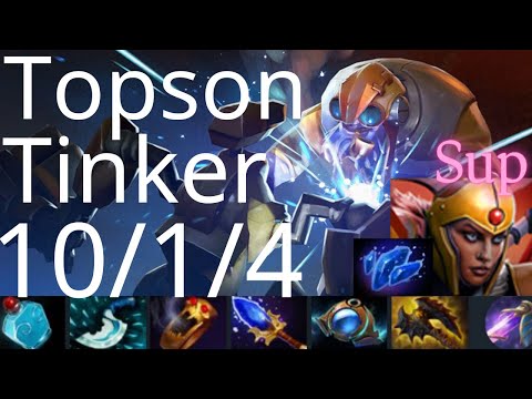 Topson Tinker vs Magnus, Medusa, Doom - OG vs T1 g1 ti10 dota2