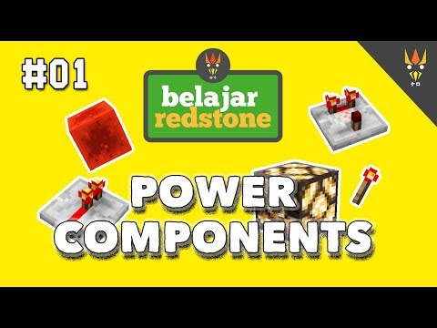 Belajar Redstone #1 : POWER COMPONENTS