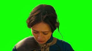 Lucy MacLean (Ella Purnell) "why?" Fallout green screen