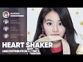 TWICE - Heart Shaker (Line Distribution+Lyrics Color Coded) PATREON REQUESTED