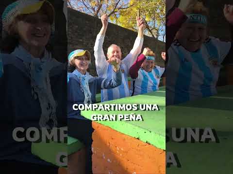 Adultos mayores de Villa Gobernador Gálvez lanzan una peña mundialista con un original video