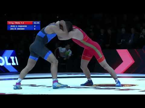 PWL-3 Zaurbek Sidakov (Russia) vs Yones Emami (Iran) 74kg Poddubny Wrestling League Olympic Champion