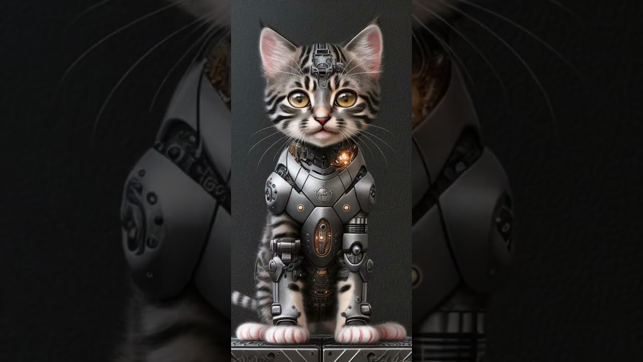 Cyber cat #stablediffusion #deforum #cyber #scifi #scifiart #robotics #robot #ai #cat #kitty #art