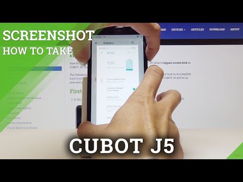 How to Grab a Screen in CUBOT J5 - Take a Screenshot