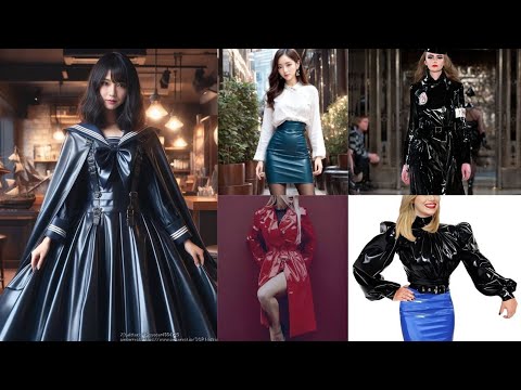 latex glamorous eyecatching outfits leather dresses