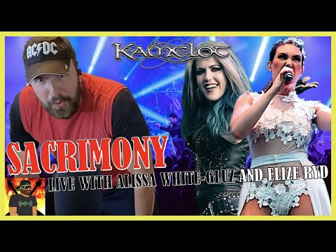 OH MY!! | KAMELOT ft. Alissa White-Gluz and Elize Ryd - Sacrimony (Official Live Video) | REACTION