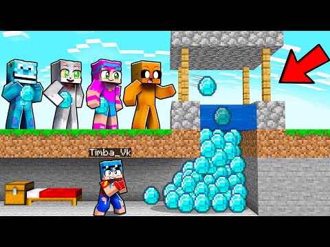 Hice un POZO de los DESEOS para ROBAR DIAMANTES a mis AMIGOS 💎😂 MINECRAFT Los VECINOS #2