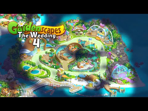 GARDENSCAPES New Acres | The WEDDING Island #4 | Gameplay Walkthrough