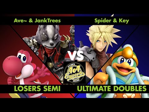 SSBU - 4o4 Smash Night 18 - Ave~ (Wolf) & JankTrees (Yoshi) vs Spider (Cloud) & Key (Dedede) - LSF