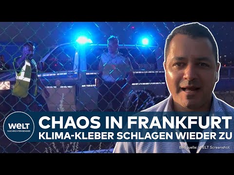 FLUGHAFEN FRANKFURT: "Ganz andere Nummer!" Mit Skateboards! Klimakleber legen Flugverkehr lahm