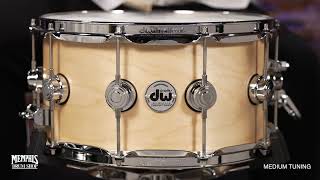 Video thumbnail for DW 14x7 Collector's Series Maple Snare Drum - Natural Satin Oil (DRSO0714SSC) by Memphis Drum Shop