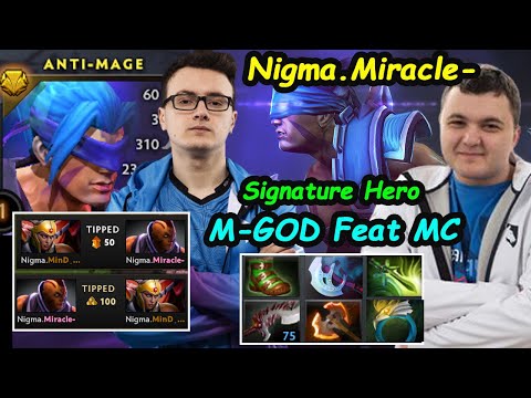 Nigma Miracle [Anti Mage] Signature Hero Pro Farm Easy MMR Feat MindControl Dota 2 pro gaemplay 7.26