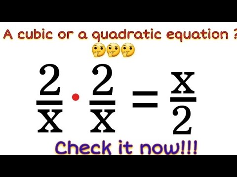 Can you guess whether it's a cubic or a quadratic equation??? | 90% make mistake😱
