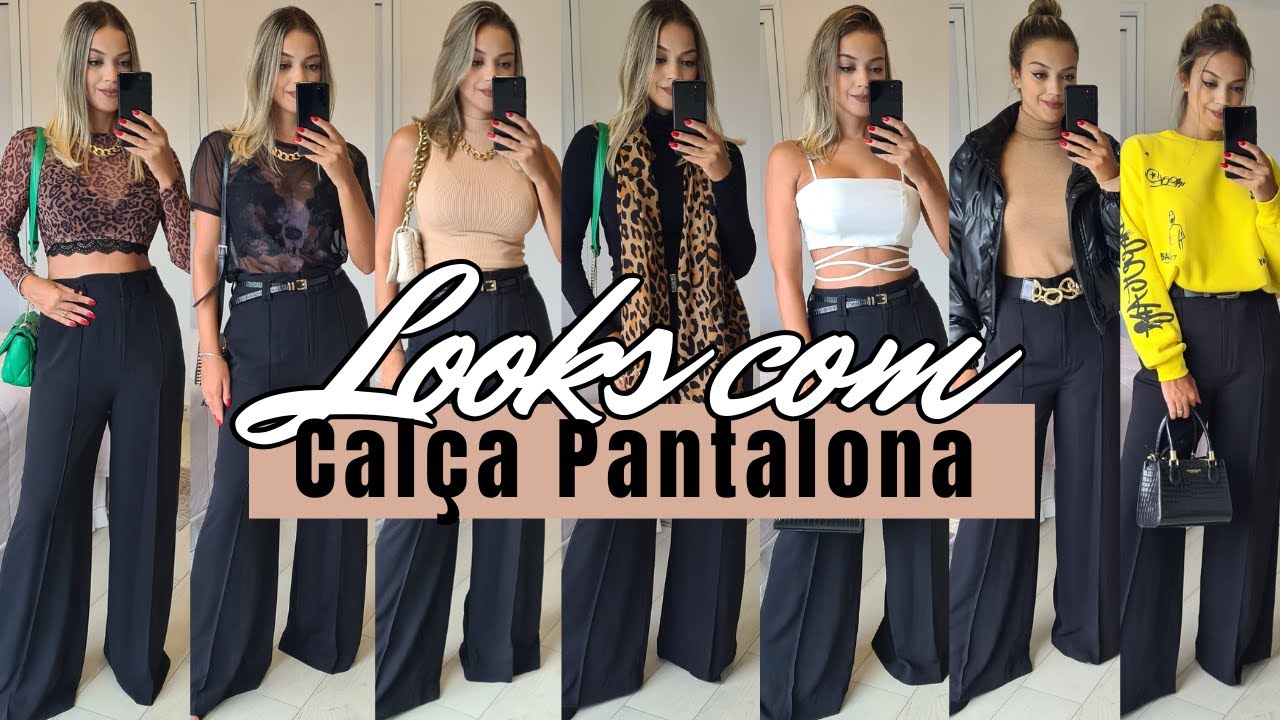 Como usar Calça Pantalona, O que usar, O que combina | Pantalona Renner