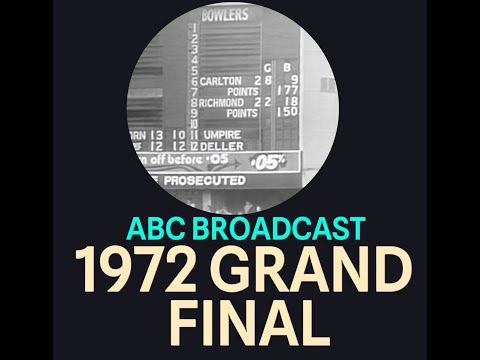 ABC broadcast 1972 VFL Grand Final - Richmond v Carlton, MCG
