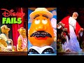 Top 10 Disney Fails Bloopers Animatronic Malfunctions Pt 8
