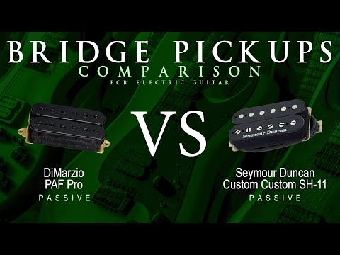 DiMarzio PAF PRO vs Seymour Duncan CUSTOM CUSTOM SH-11 - Passive Bridge Guitar Pickup Comparison