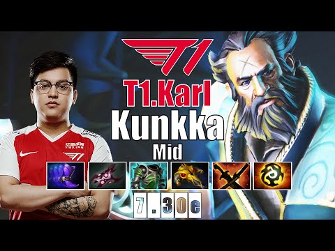 Kunkka Mid | T1.Karl | KARL KUNKKA SUPER BROKEN EZ MID | 7.30e Gameplay Highlights
