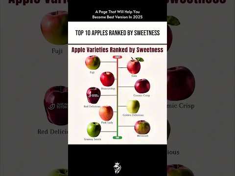Top Sweetest Apples You Need to Try 🍎 #AppleRanking #SweetestApple #Shorts