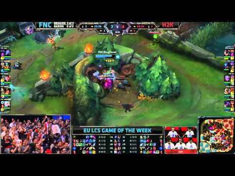 Crazy Dragon Steal - FNC vs H2K - EULCS Summer 2015 - Week 5 Day 1