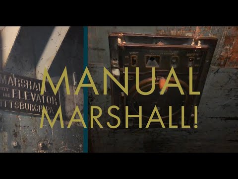 RARE ANTIQUE hand-operated Marshall freight Elevator 2 - Wd21Whse,19,1 - Pittsburgh, PA