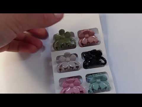 CARTELA PIRANHA ACRÍLICO COM 6 PEÇAS 2,9 CM FLOR