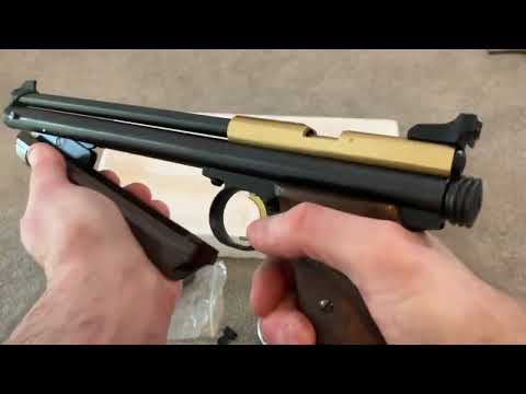 Shooting the Crosman 1322 Medalist  22 Pneumatic Air Pistol