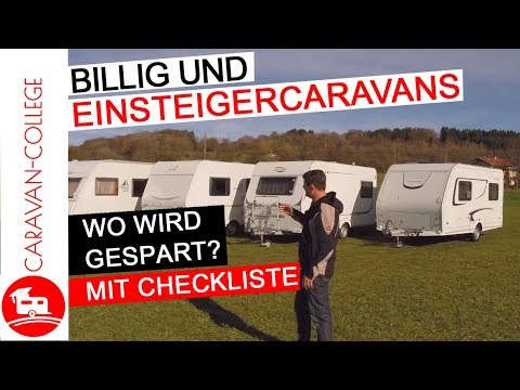 Billig und Einsteigercaravans - wo wird gespart?