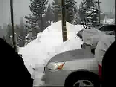 Barclay taking piss in snow