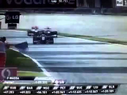 Formula 1 GP d'Italia 2010 Alonso supera Button RAI