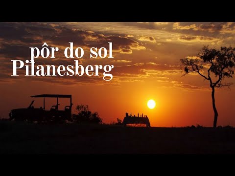 Pôr do sol em Pilanesberg Park [África do Sul]