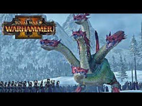 Total War Warhammer 2 Battle: 3 War Hydra vs. Over 4000 Skavenslaves