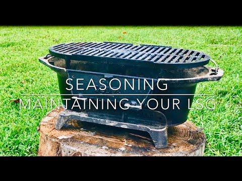 Grill Seasoning & Maintenance - Lodge Sportsman Grill...