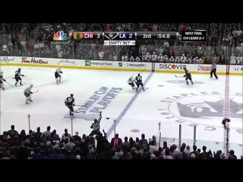 Last 1:50 of 3rd period. 6/6/13 Chicago Blackhawks vs LA Kings NHL Hockey
