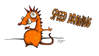 Speed Drawing. digital art... its a monster!