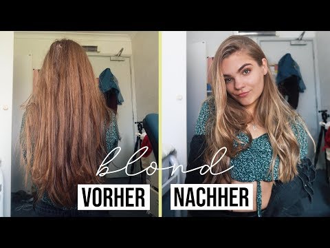 Meine NEUE HAARFARBE - Blond Balayage lange Haare // I'mJette
