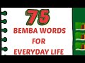 75 Bemba Words for Everyday Life 🇿🇲 #bembawords #zambianlanguage #icibemba #vocabulary